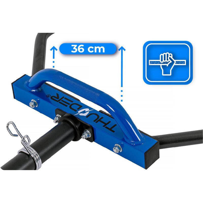 TRAP BAR Gryf olimpijski hexagonalny 144cm stalowy 50mm Thunder