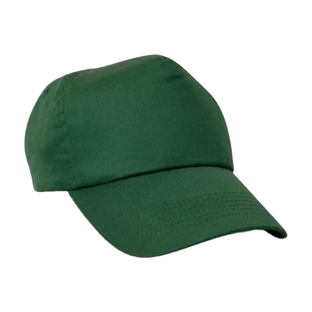 Crianças/Crianças Boné de beisebol simples (Verde Garrafa) 2/2