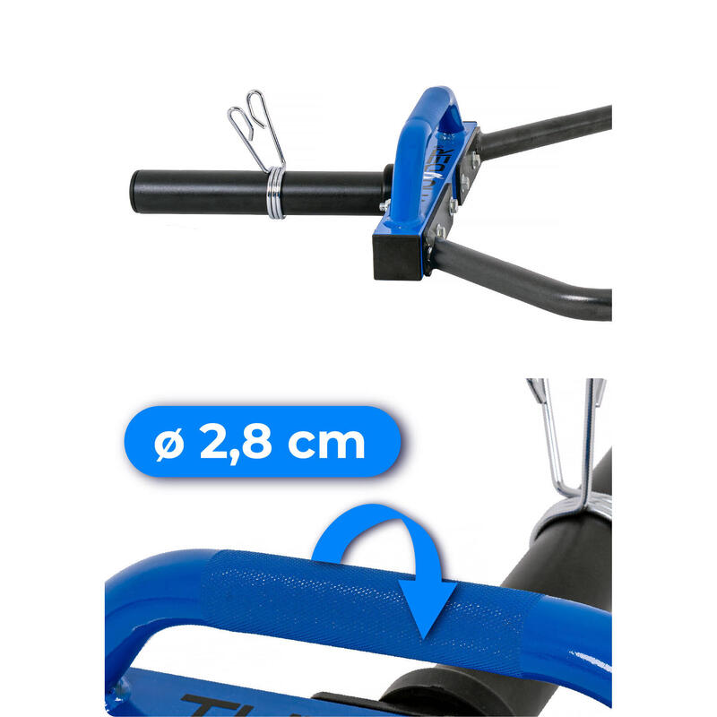 TRAP BAR Gryf olimpijski hexagonalny 144cm stalowy 50mm Thunder