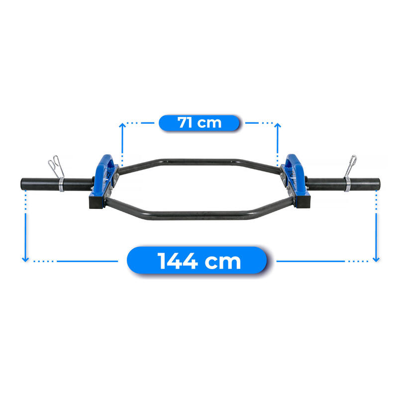 TRAP BAR Gryf olimpijski hexagonalny 144cm stalowy 50mm Thunder