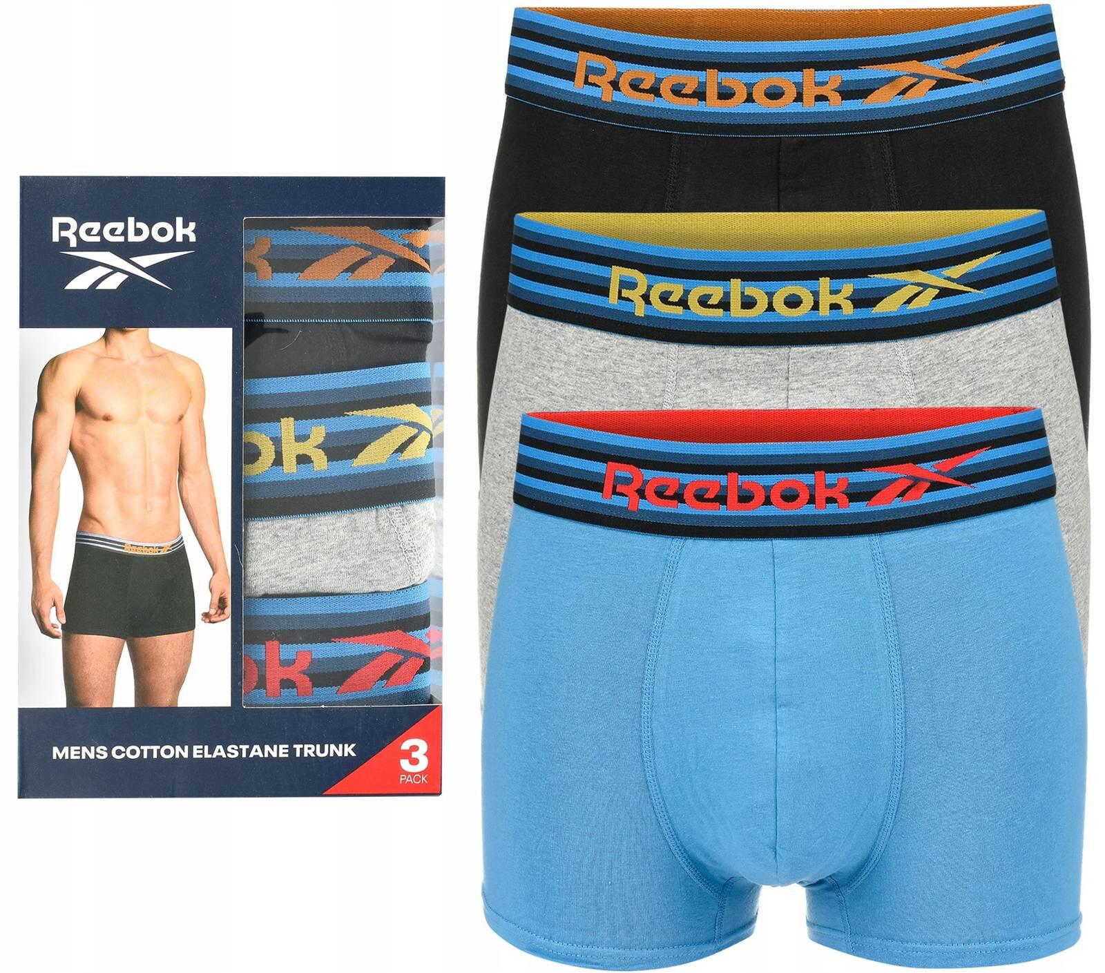 Bokserki majtki męskie bawełniane 3 pary REEBOK TRUNK KENT 2/5