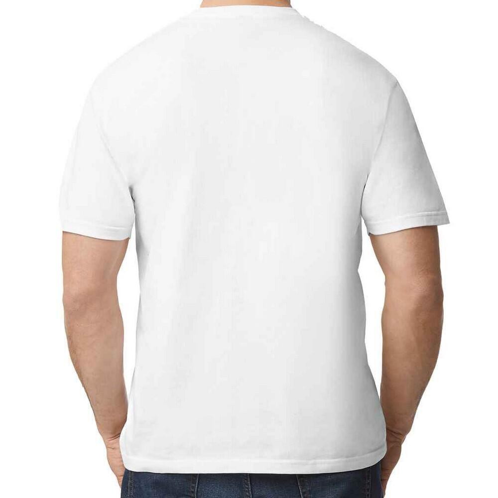 Mens Plain Cotton Lightweight TShirt (White) 2/3