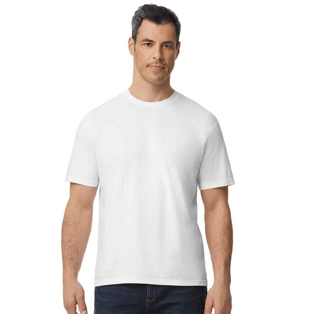 Mens Plain Cotton Lightweight TShirt (White) 1/3