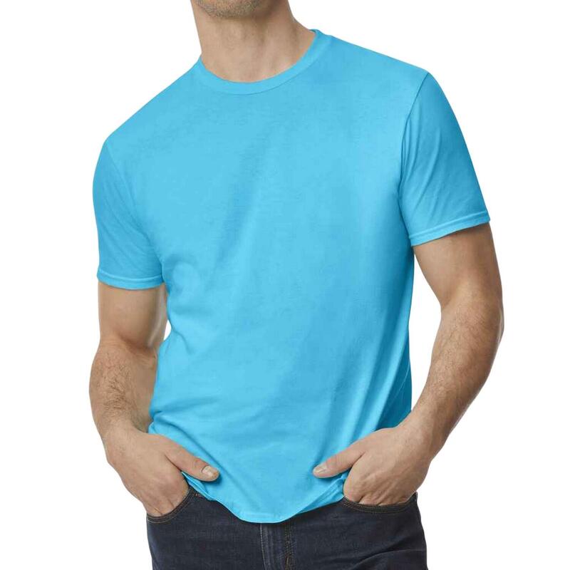 Tshirt SOFTSTYLE EZ Adulte (Bleu Caraïbe)