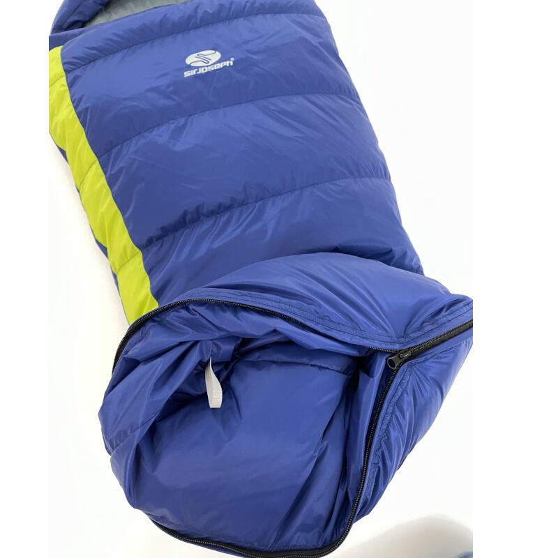Sacco a pelo mummia bambini Kiki Basic 125-145 - sinistra 145 cm - Blu marino 4/5