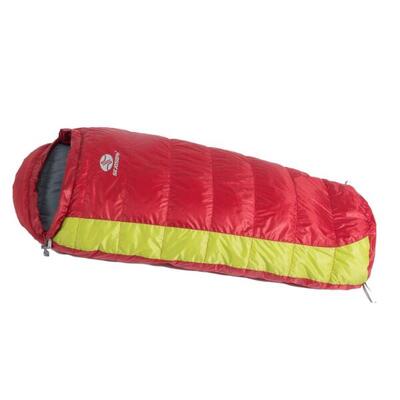 Donzen mummyslaapzak voor kinderen kiki down 85 - links 85 cm - rood
