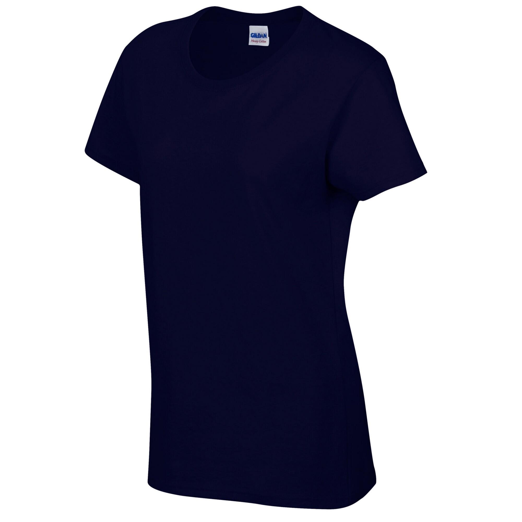Camiseta de Algodón Pesado para Mujer Marino 3/3
