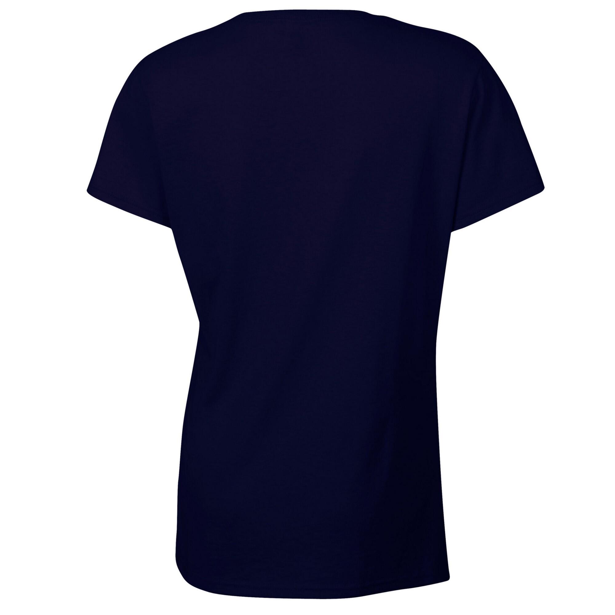 Camiseta de Algodón Pesado para Mujer Marino 2/3