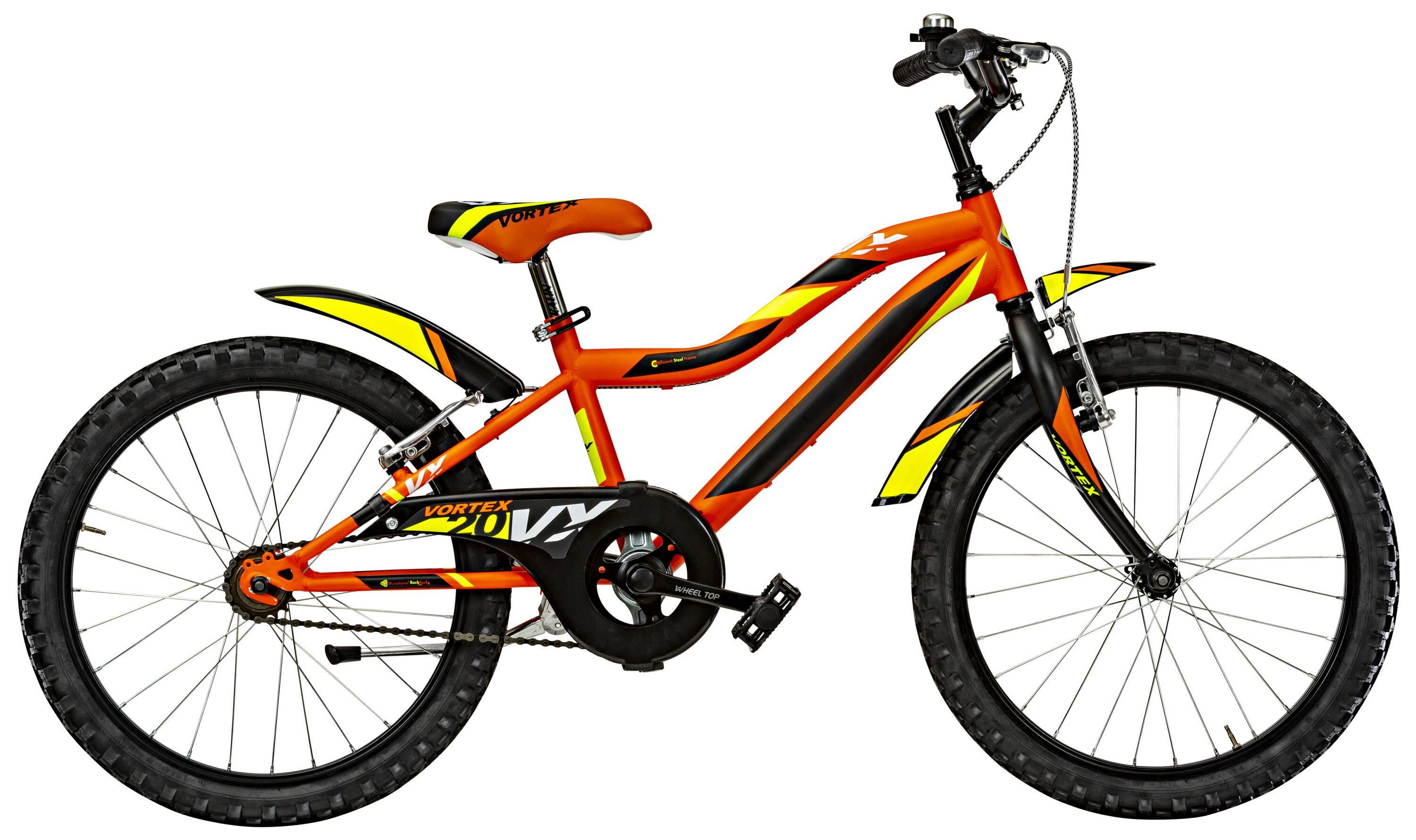 CANELLINI Kinderfiets MTB Canellini VORTEX 20" 1V - Oranje/Zwart/Geel