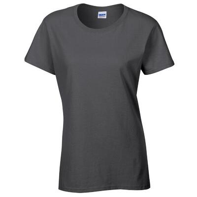 Dames heather zwaar tshirt (donker)