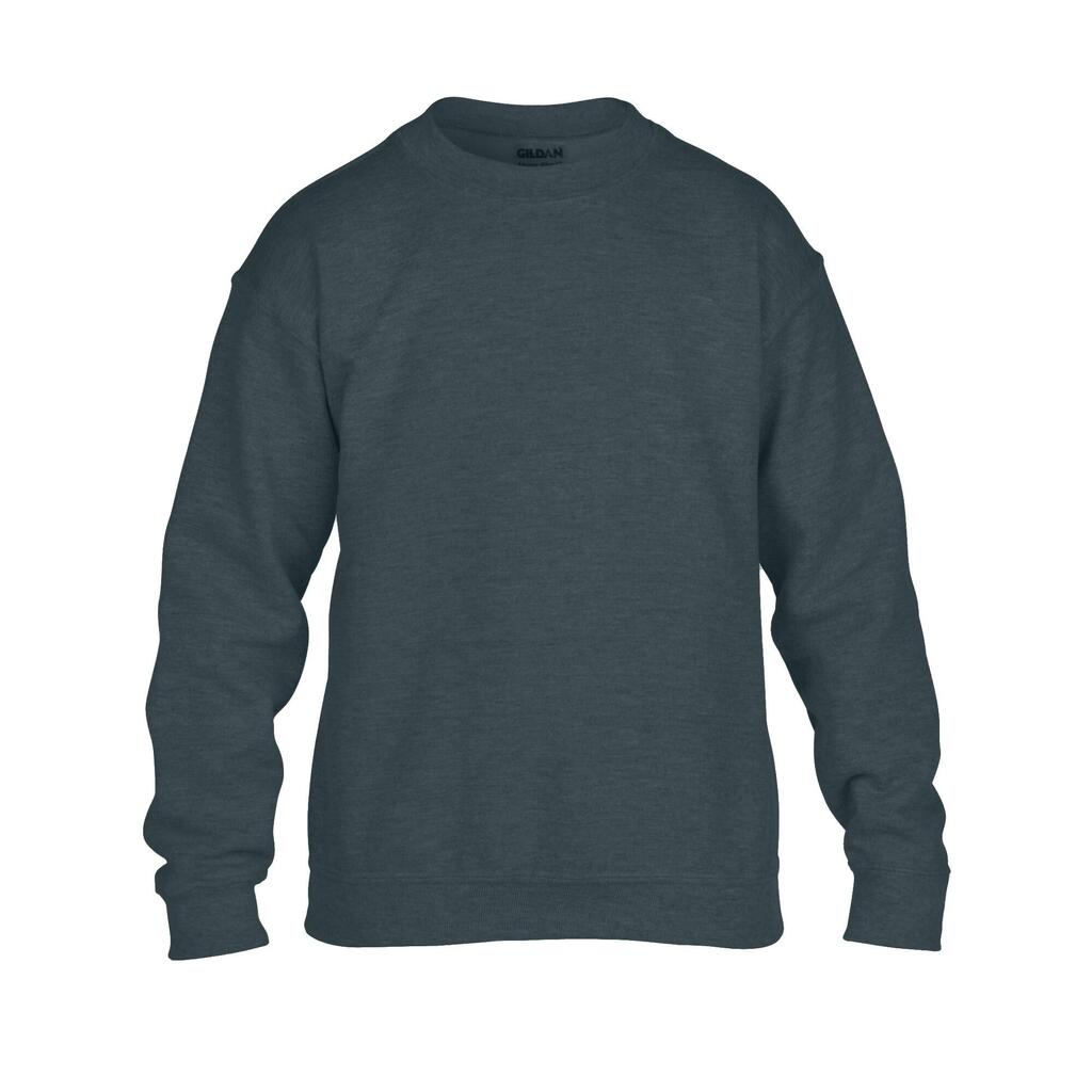 Childrens/Kids Heavy Blend Crew Neck Sweatshirt (Dark Heather)