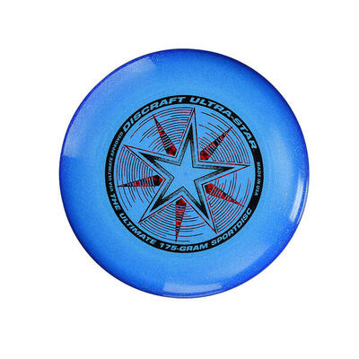 Frisbee discraft ultrastar blue sparkle 175 gr dcusbs blauw 27,5 cm