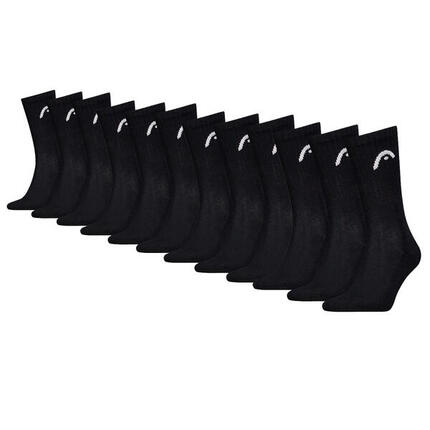 Chaussettes de sport entraînement 12 paires Noir