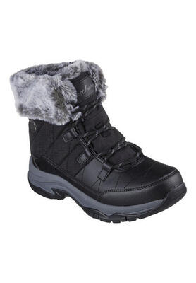 Skechers Damen Trego WINTER FEELINGS Stiefel Wanderschuhe 167431 BLK Schwarz