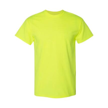 Camiseta de DryBlend para Adultos Unisex Verde de Seguridad