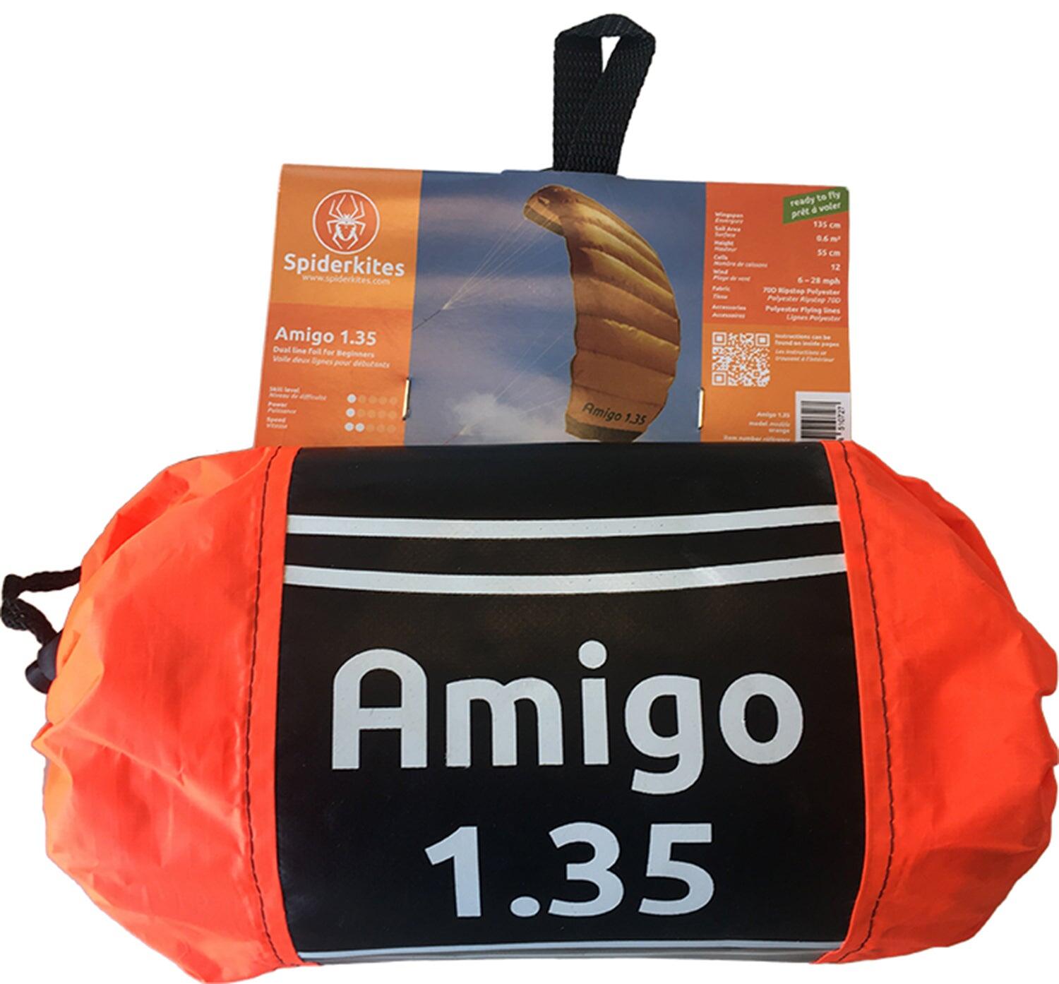 Lenkmatten Spiderkites Amigo 1.35 Orange 10019 Orange 135 x 55 cm 2/6