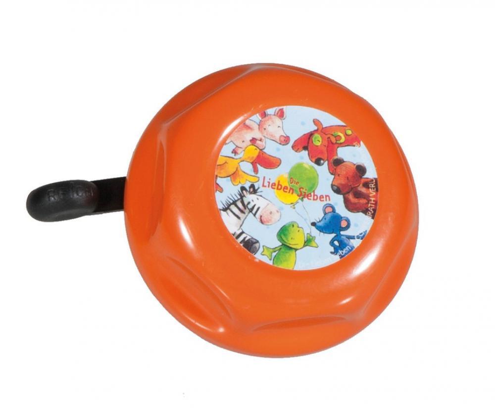 BIKE FASHION clochette enfant 'Die lieben sieben' orange acier 55 mm 2/2