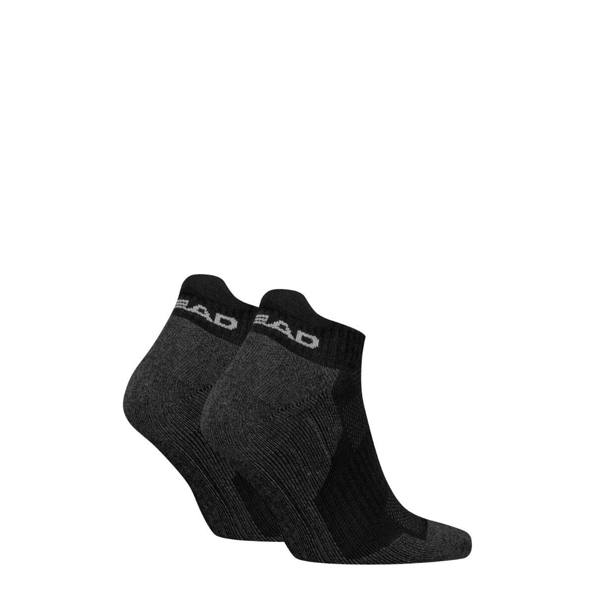 Chaussettes randonnée sneaker de randonnée tous climats 6 paires Noir 3/4