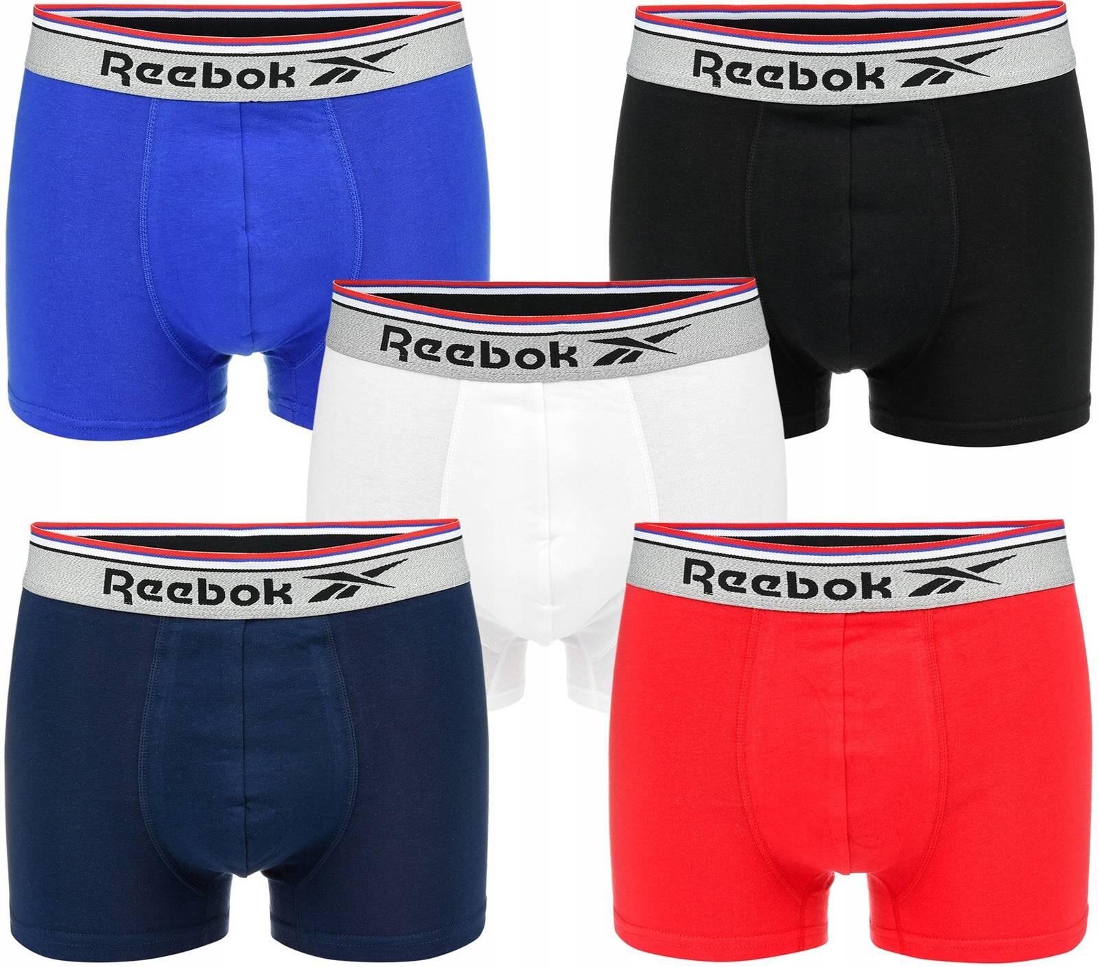 Bokserki majtki męskie bawełna 5 par REEBOK SPORTS TRUNK CATHAL