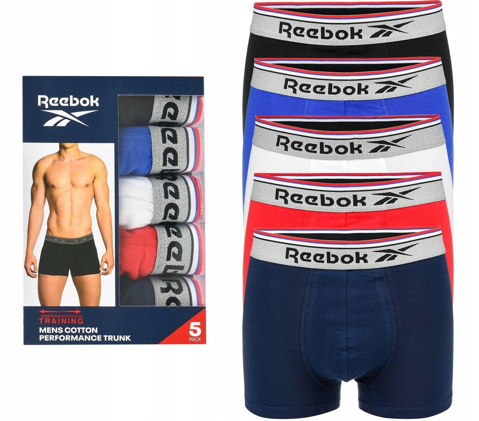 Bokserki majtki męskie bawełna 5 par REEBOK SPORTS TRUNK CATHAL 2/7