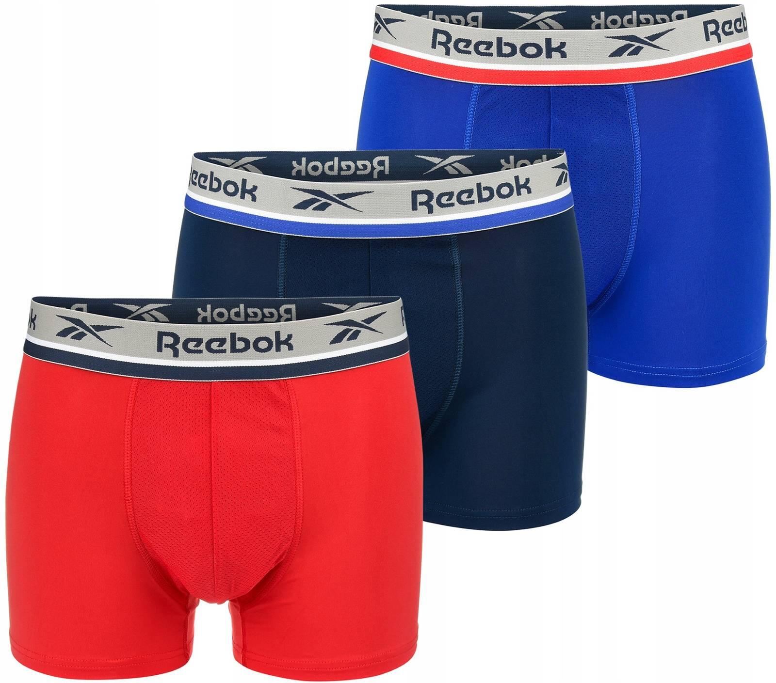 Bokserki majtki męskie 3 pary REEBOK SHORT SPORTS TRUNK ELIM