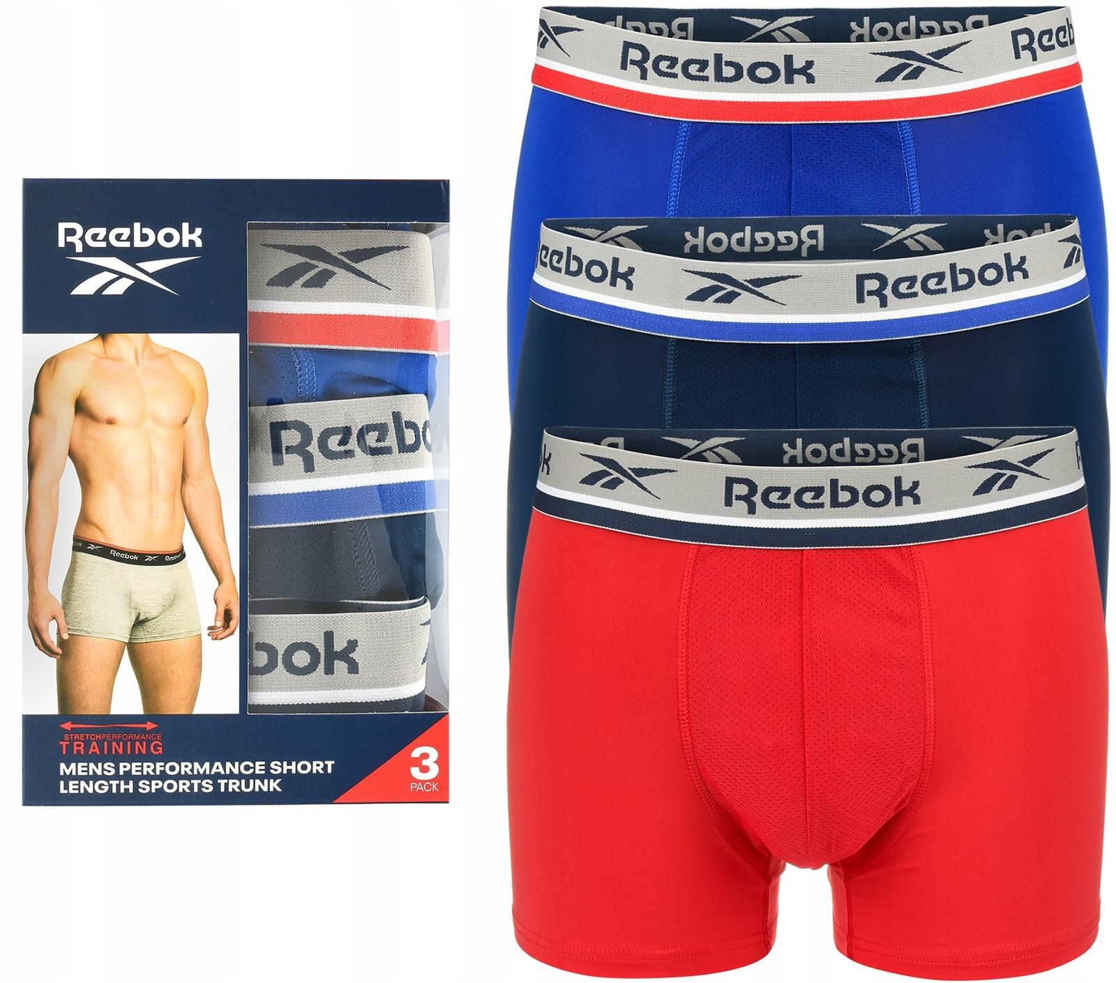Bokserki majtki męskie 3 pary REEBOK SHORT SPORTS TRUNK ELIM 2/6