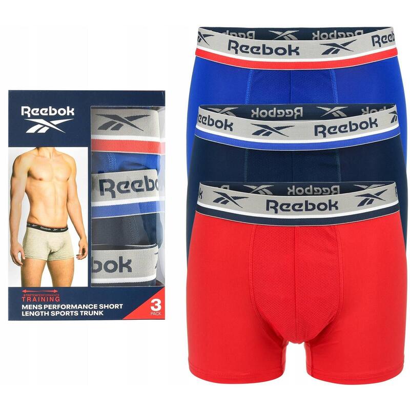 Bokserki majtki męskie 3 pary REEBOK SHORT SPORTS TRUNK ELIM