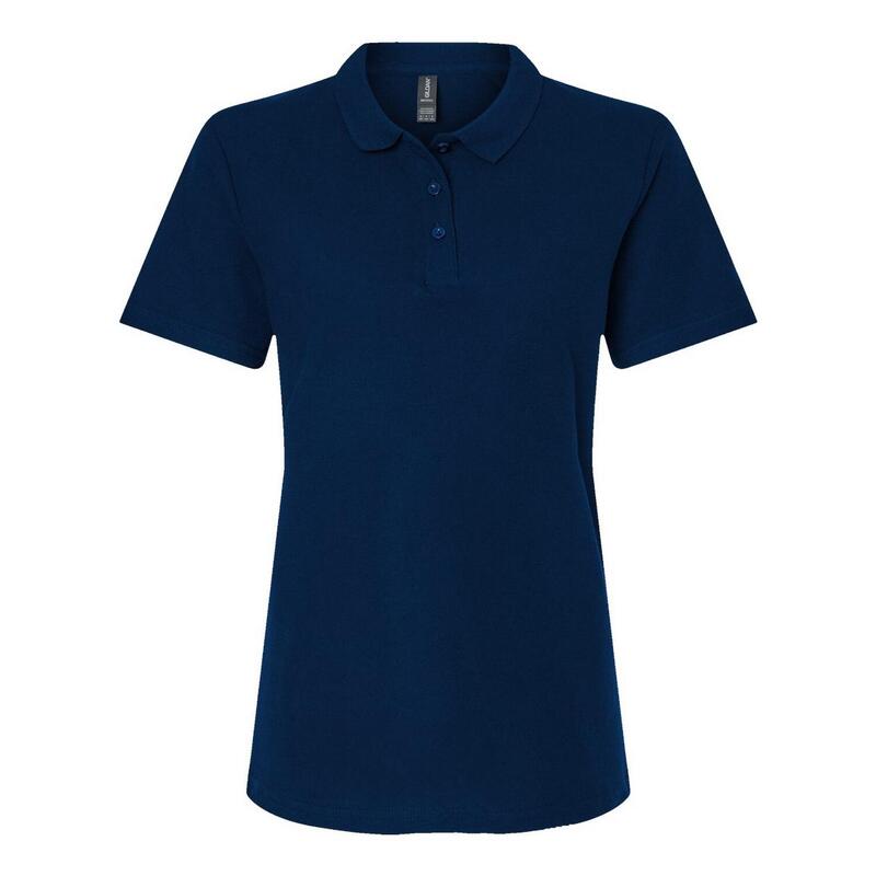 Dames Pique Soft Touch Poloshirt (Marine)