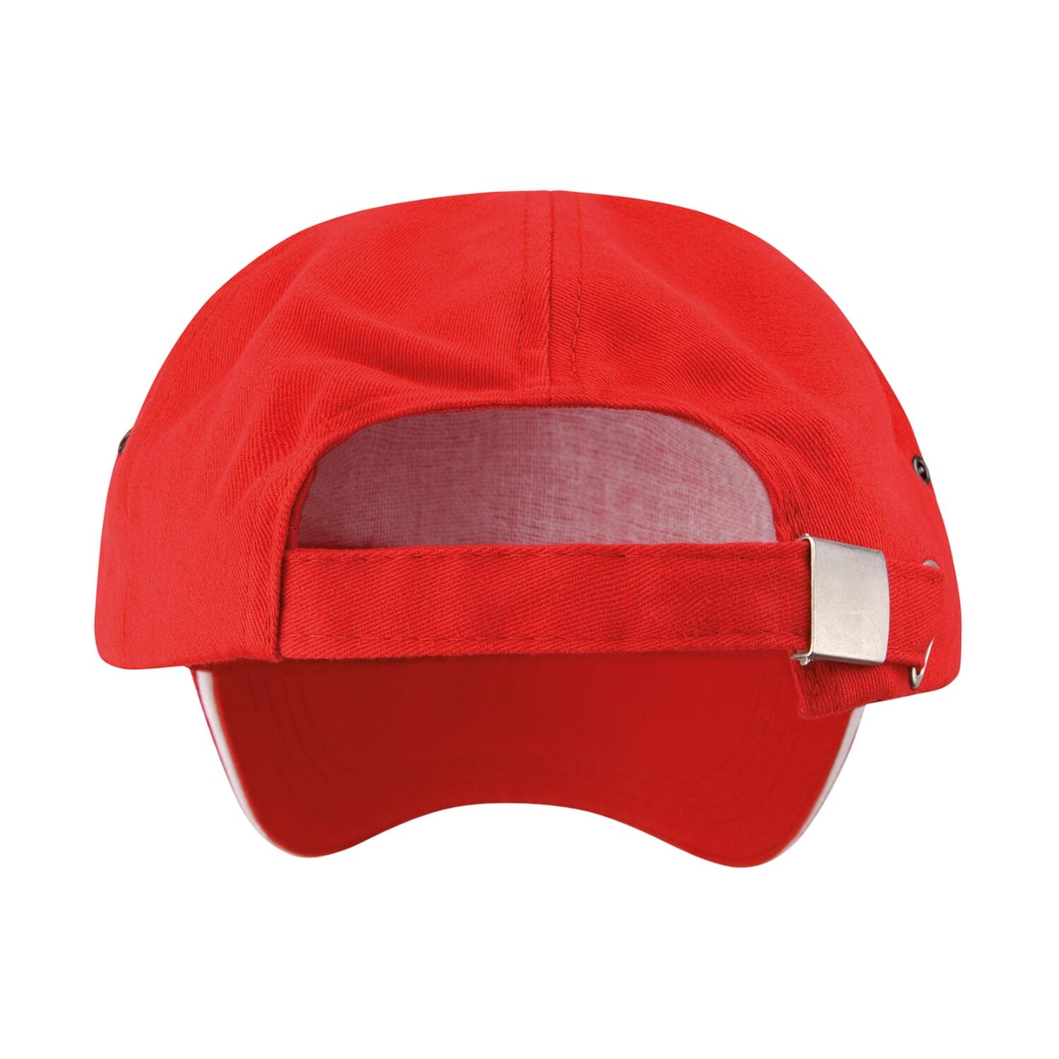 Gorra de Felpa Rojo, Blanco 3/3