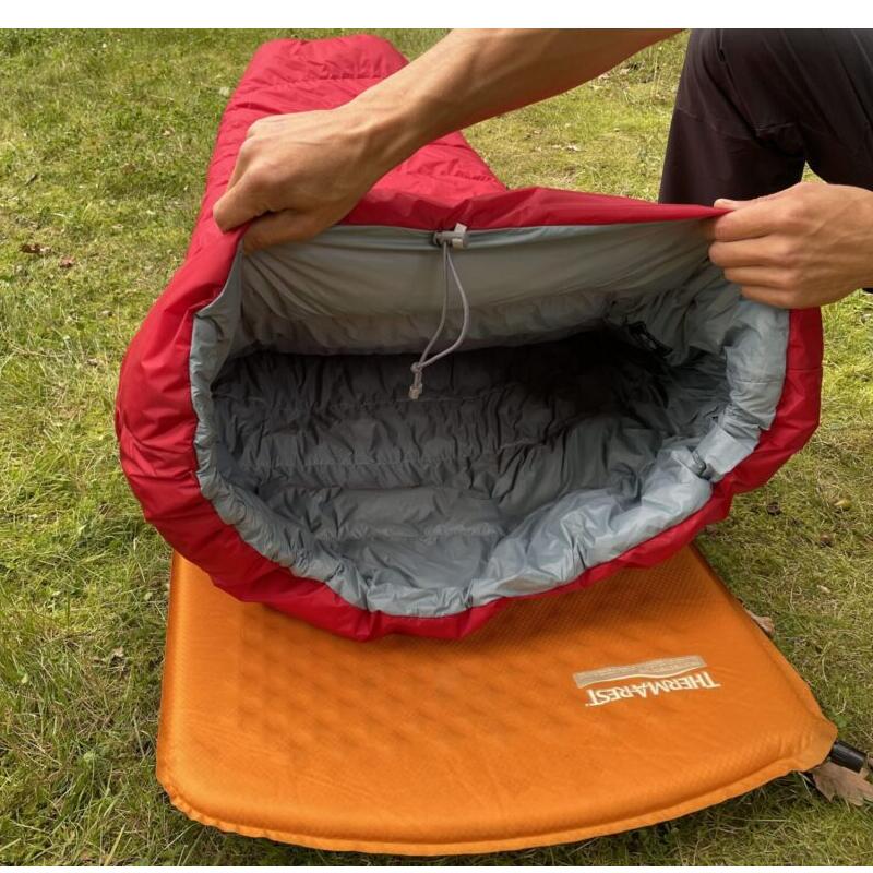 Sac de couchage modèle couverture Pumori 800 Quilt 170 - Rouge 3/5
