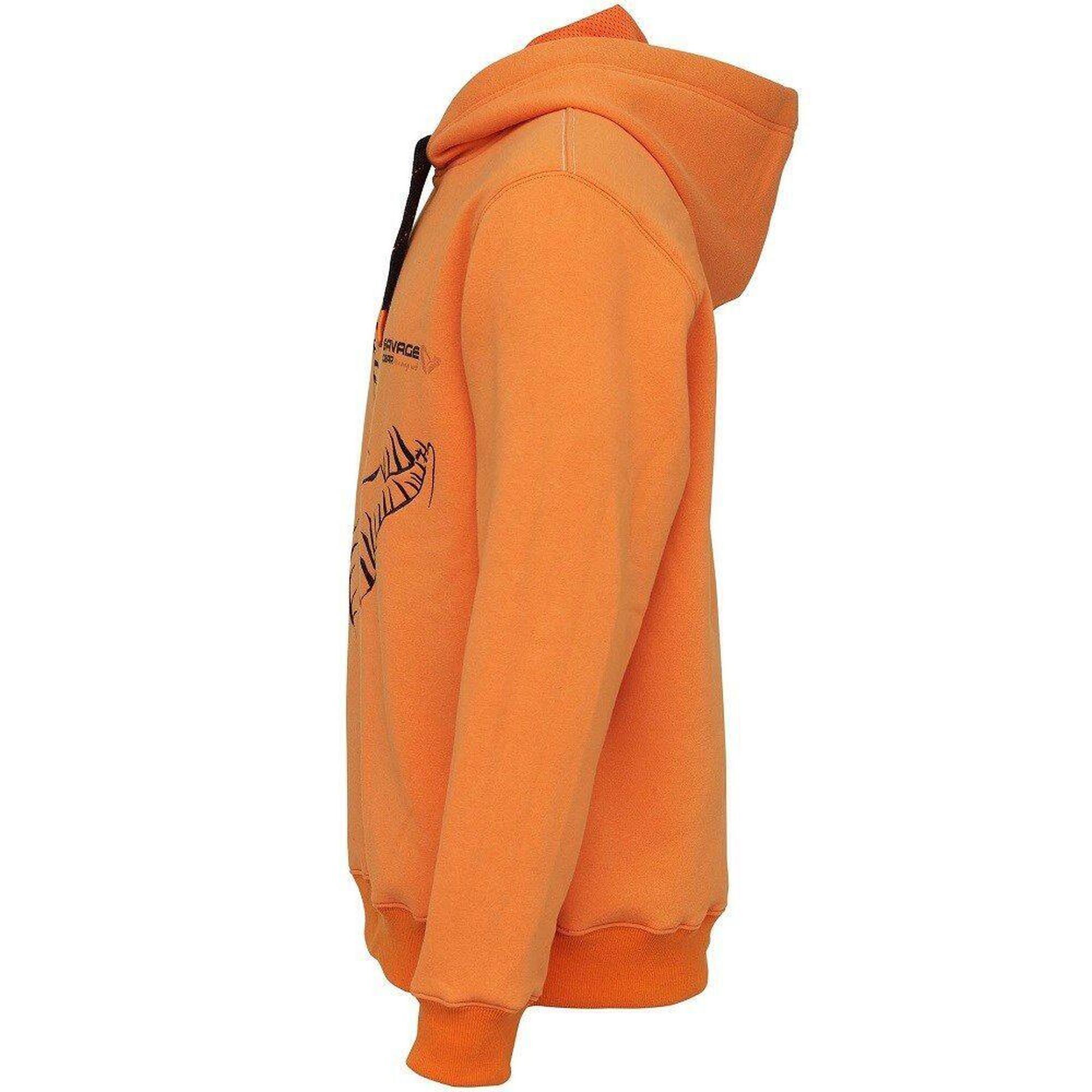 Savage Gear Mikina Mega Jaw Hoodie Sun Orange - M