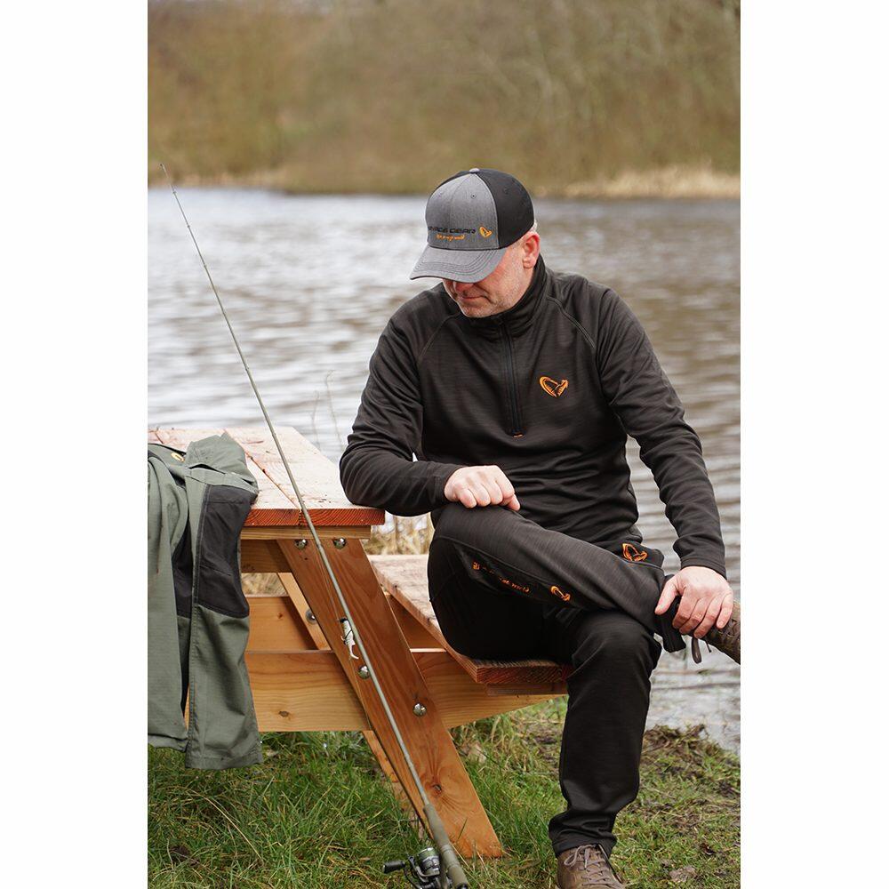 Polaire Savage Gear Regenerator Half-Zip Fleece - Noir, XXL 4/4