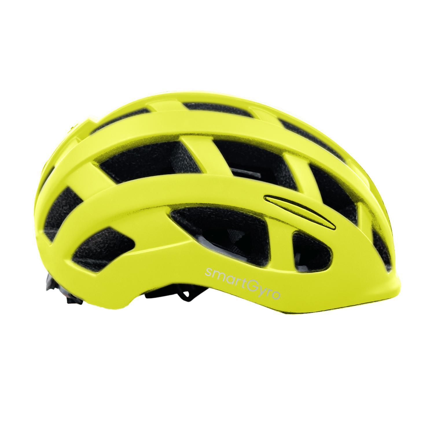 Casco para Patinetes y Bicicletas smartGyro Helmet Urban Fluorescent Yellow L/M 2/4