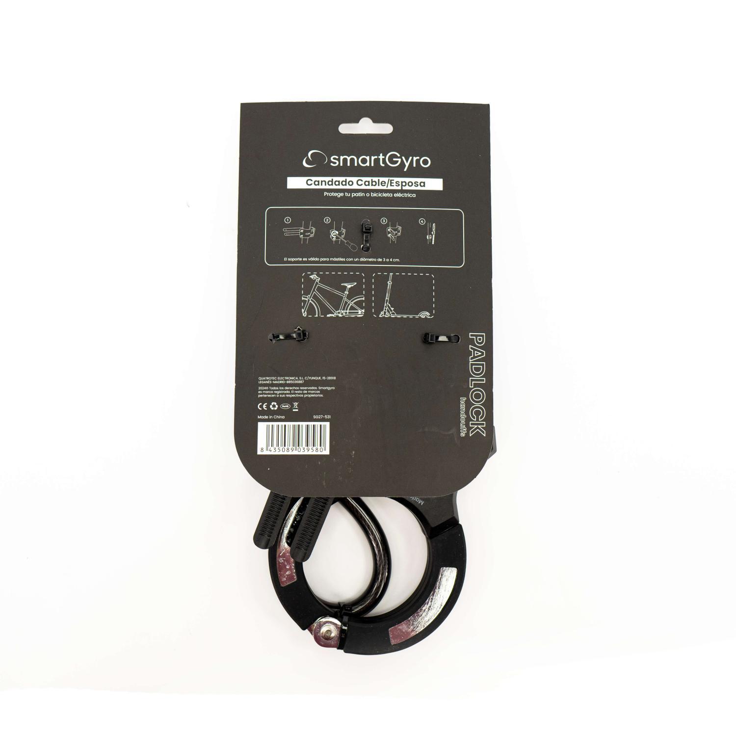 Candado con Cable y Esposa smartGyro 4/6