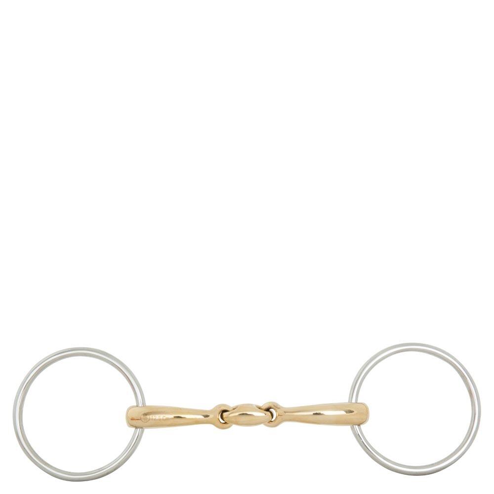 Br - Mors Double Brisures Pour Cheval Br Equitation Soft Contact - Mors - Gris - 135 Mm - Decathlon