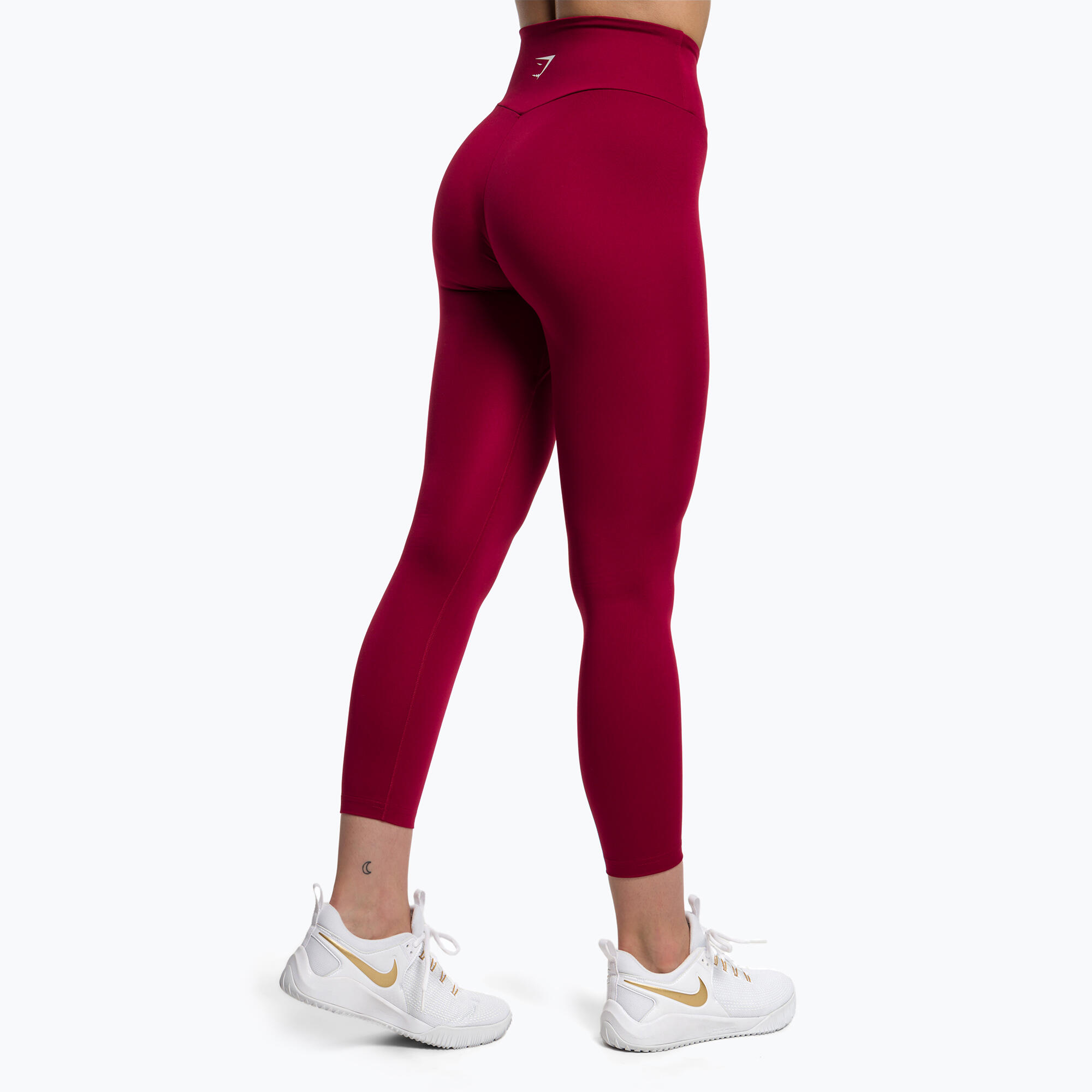 Gymshark Training Womens Burgundy Leggings 3/5