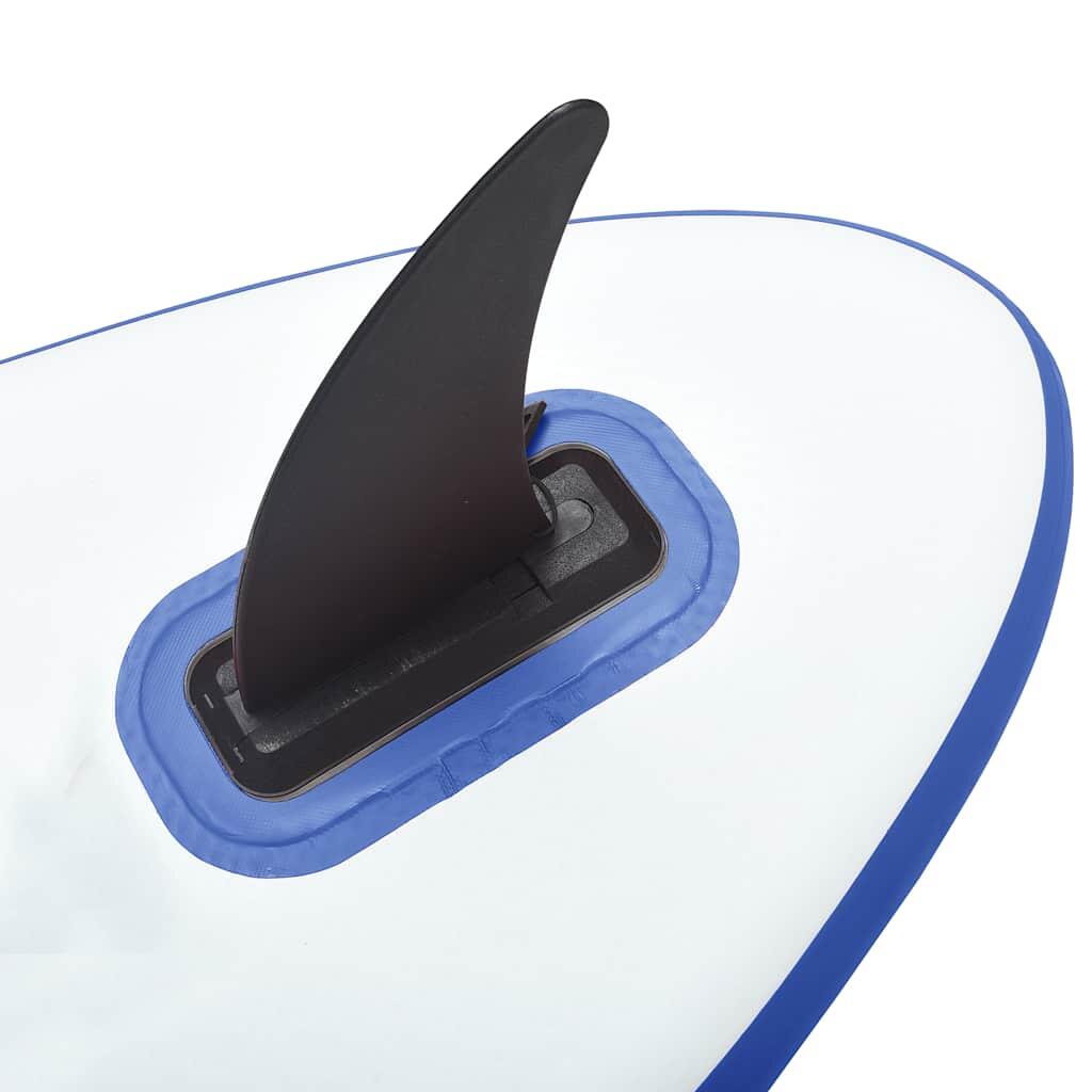 VidaXL paddle surf hinchable con vela azul y blanco 7/7