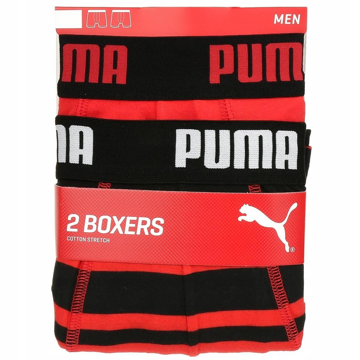 Bokserki majtki męskie bawełniane  czerwone 2 pary PUMA 4/4