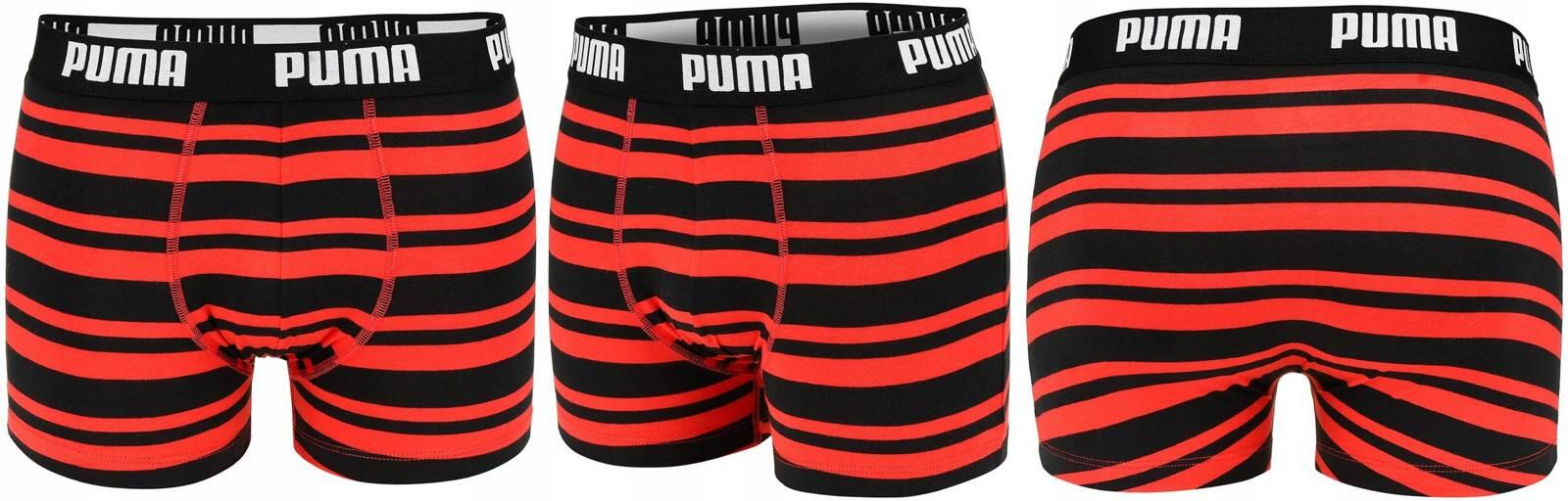 Bokserki majtki męskie bawełniane  czerwone 2 pary PUMA 2/4