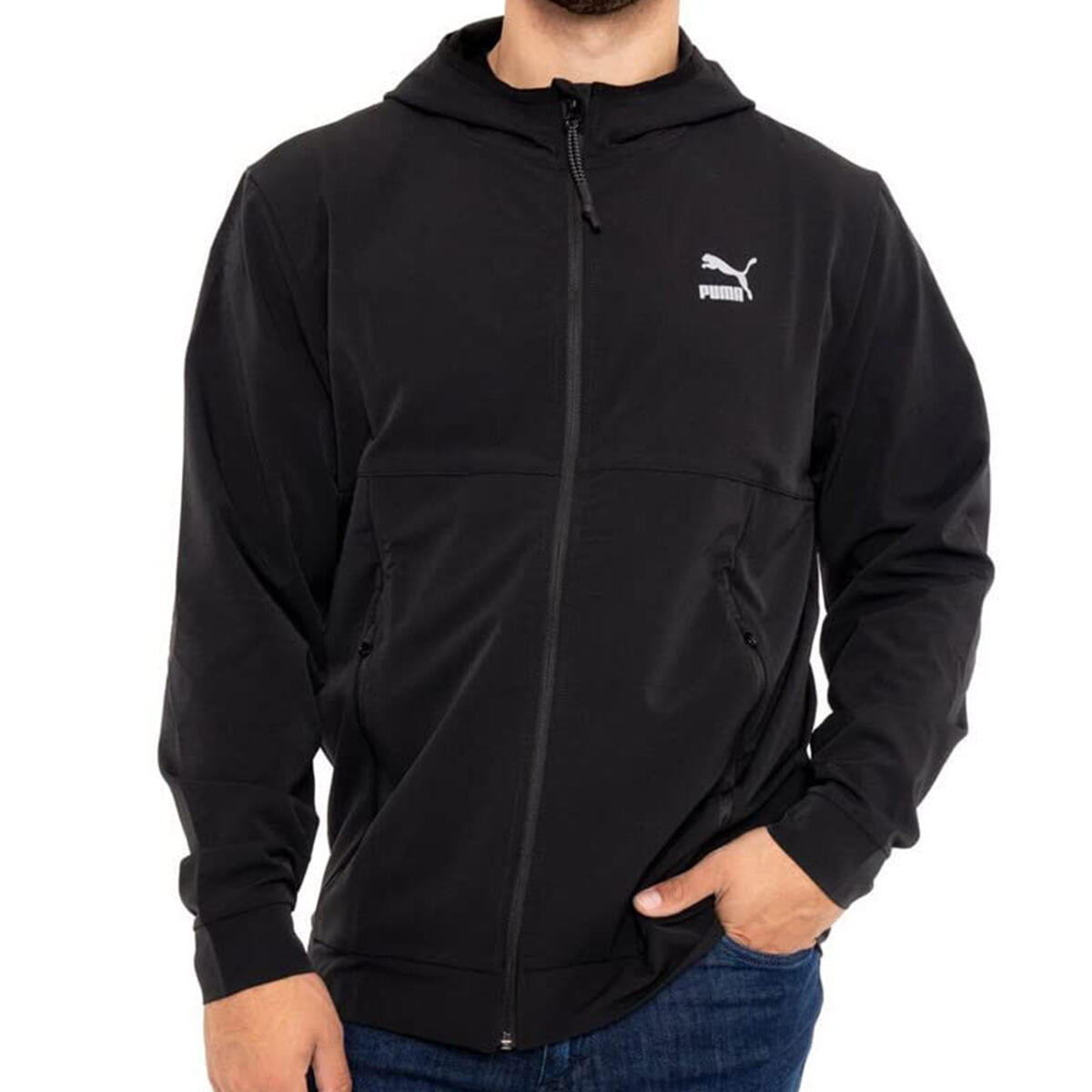 Sudadera con capucha Puma CLSX+ FZ 4/4