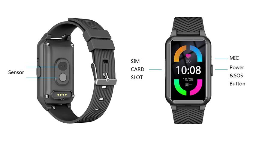 Montre connectée sportive Forever SIVA ST-100 SOS Gsensor Pulsometr 1,47' 4/4