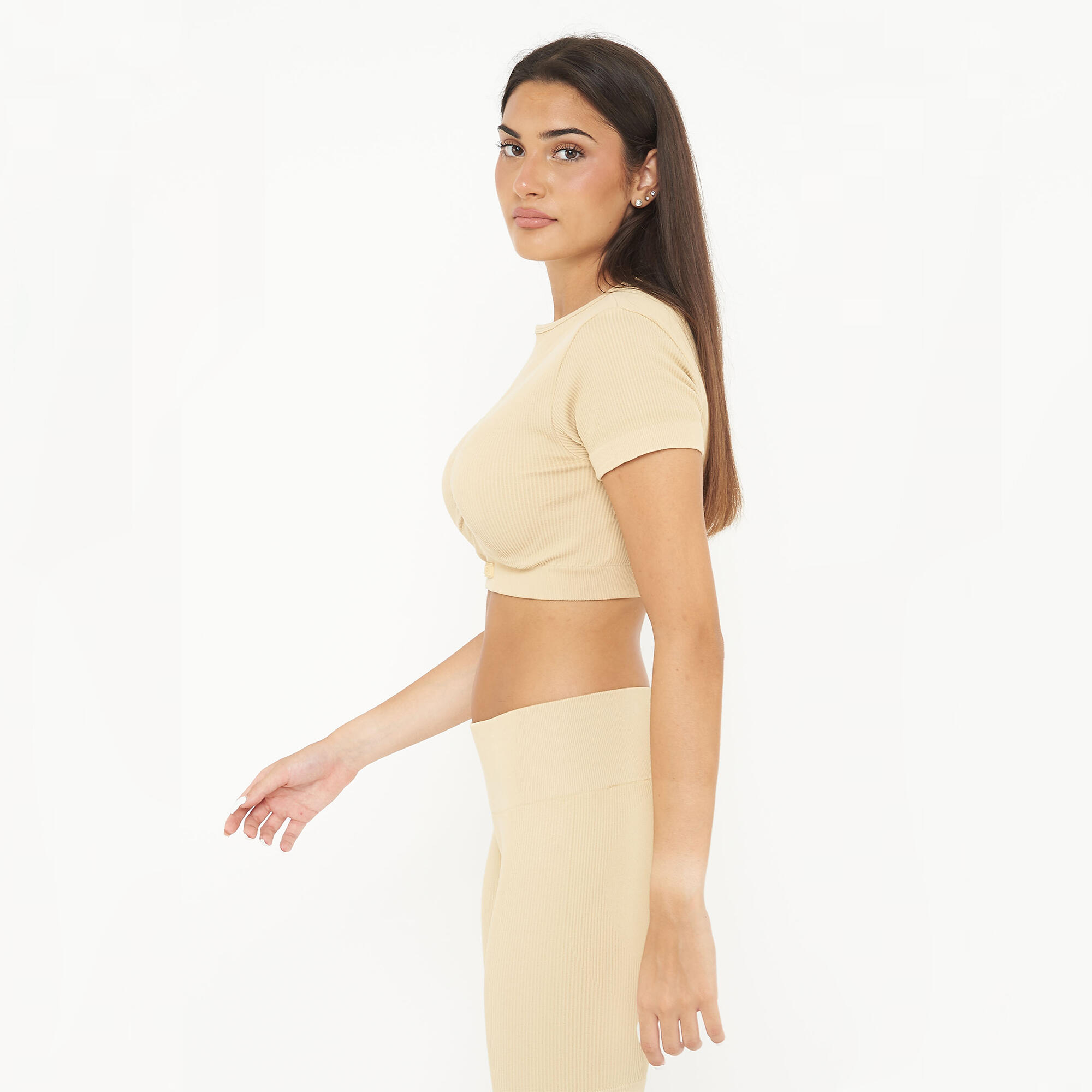 Crop top d'entraînement WAY manches courtes 5/6