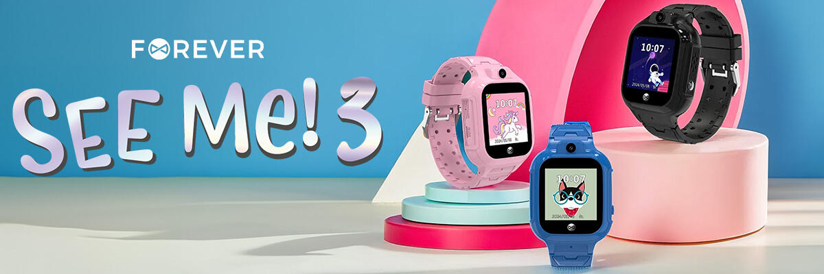 Montre connectée sportive Forever Kids Look Me! 3 KW-520 GPS WiFi 4G 7/7