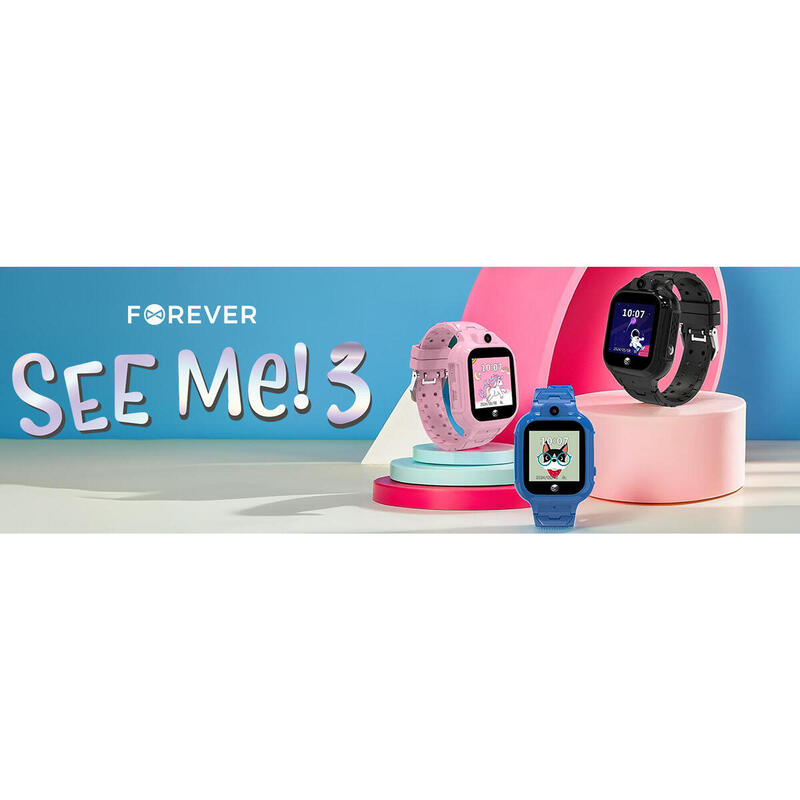 Ceas sportiv pentru copii Forever Kids Look Me! 3 KW-520 GPS WiFi 4G