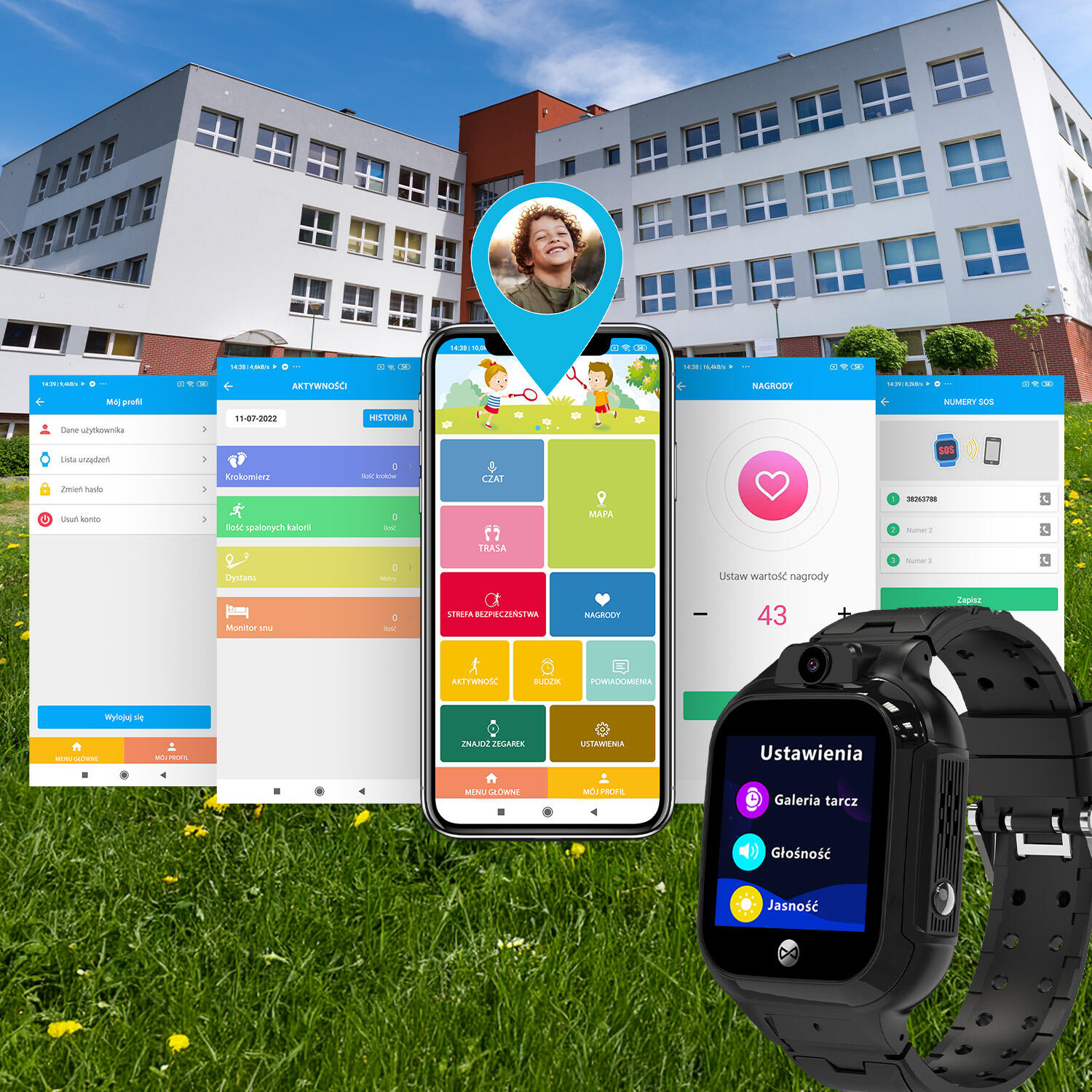 Montre connectée sportive Forever Kids Look Me! 3 KW-520 GPS WiFi 4G 3/7