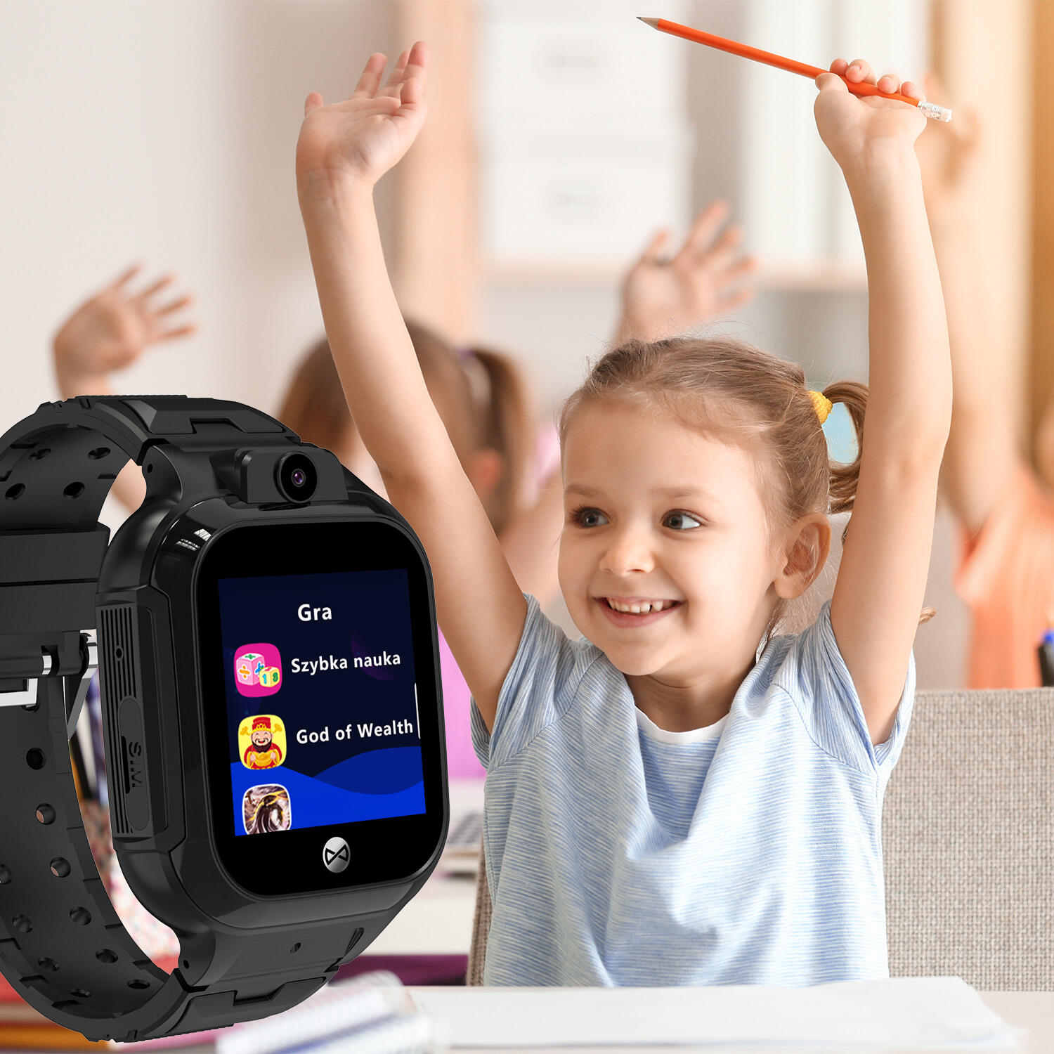 Montre connectée sportive Forever Kids Look Me! 3 KW-520 GPS WiFi 4G 5/7