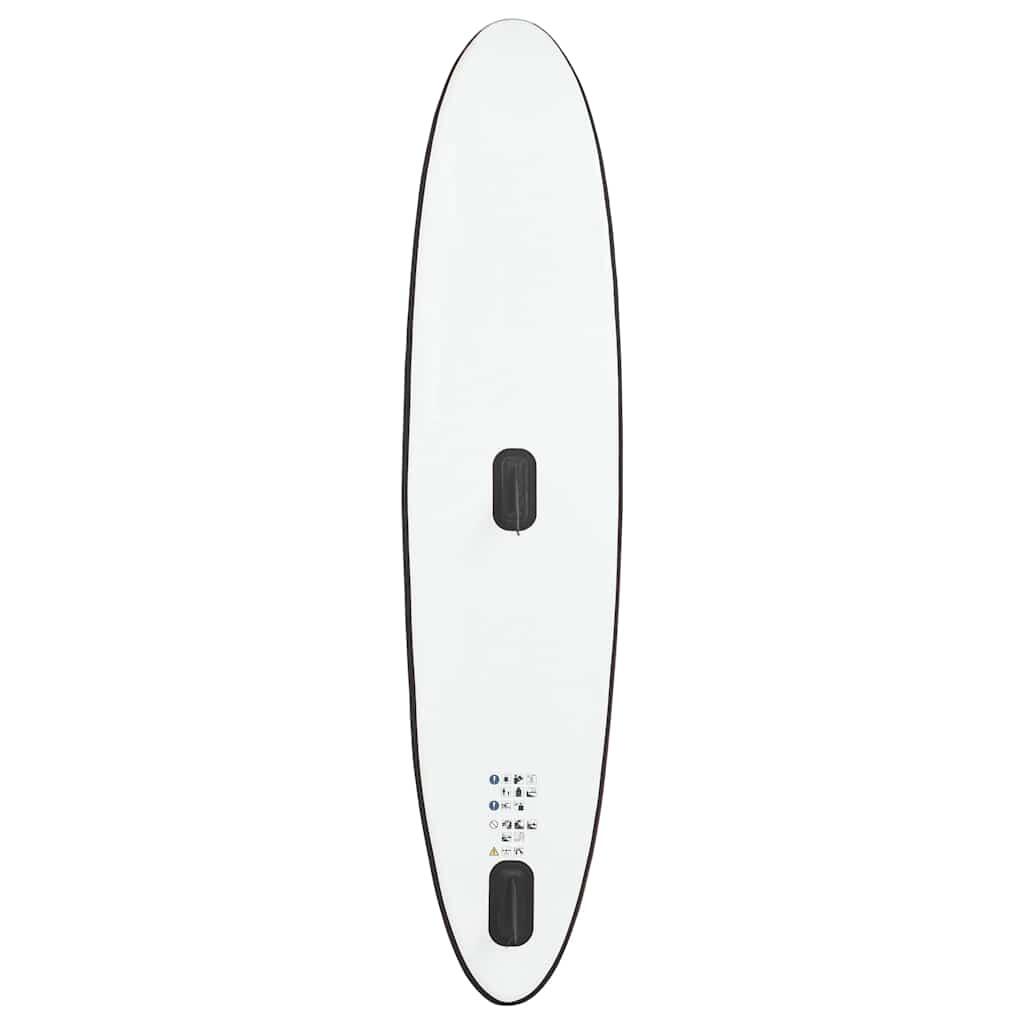 VidaXL tabla de paddle hinchable con vela 330 x 72 x 10 cm negro y blanco 7/7