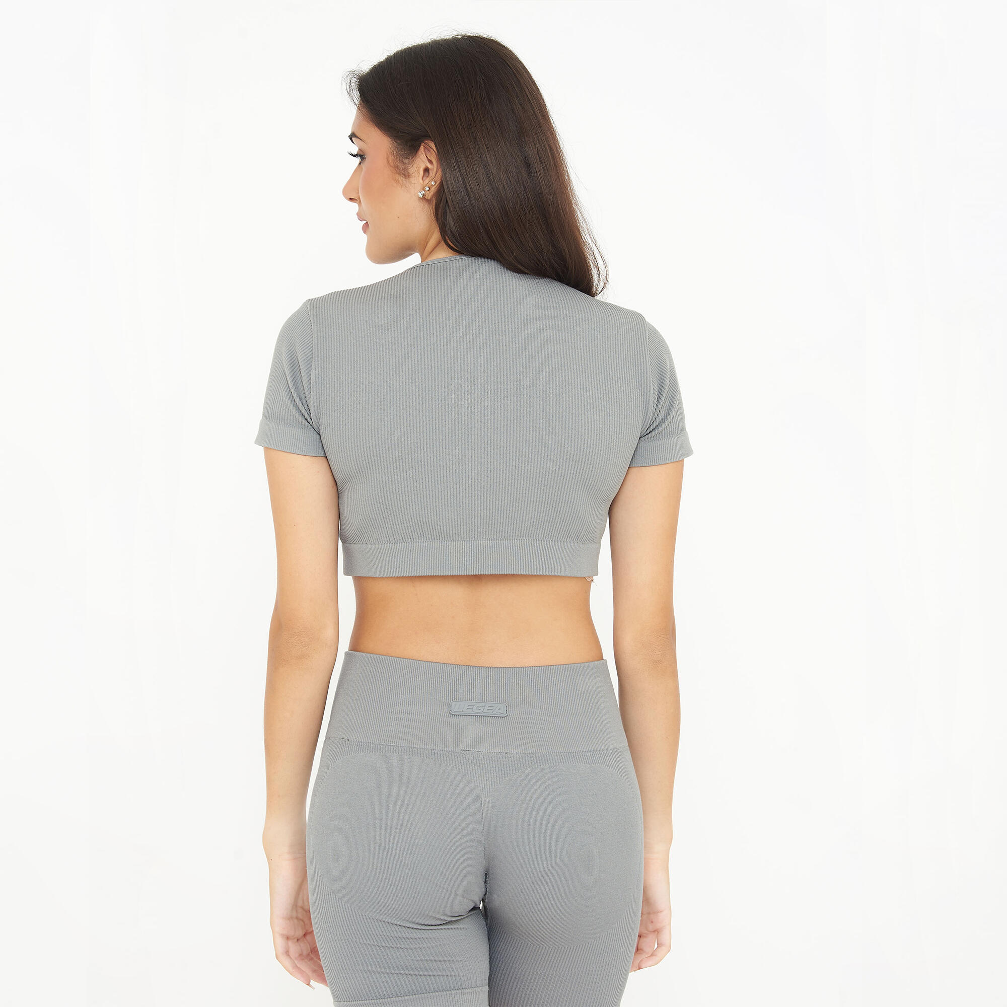 Crop top d'entraînement WAY manches courtes 2/6