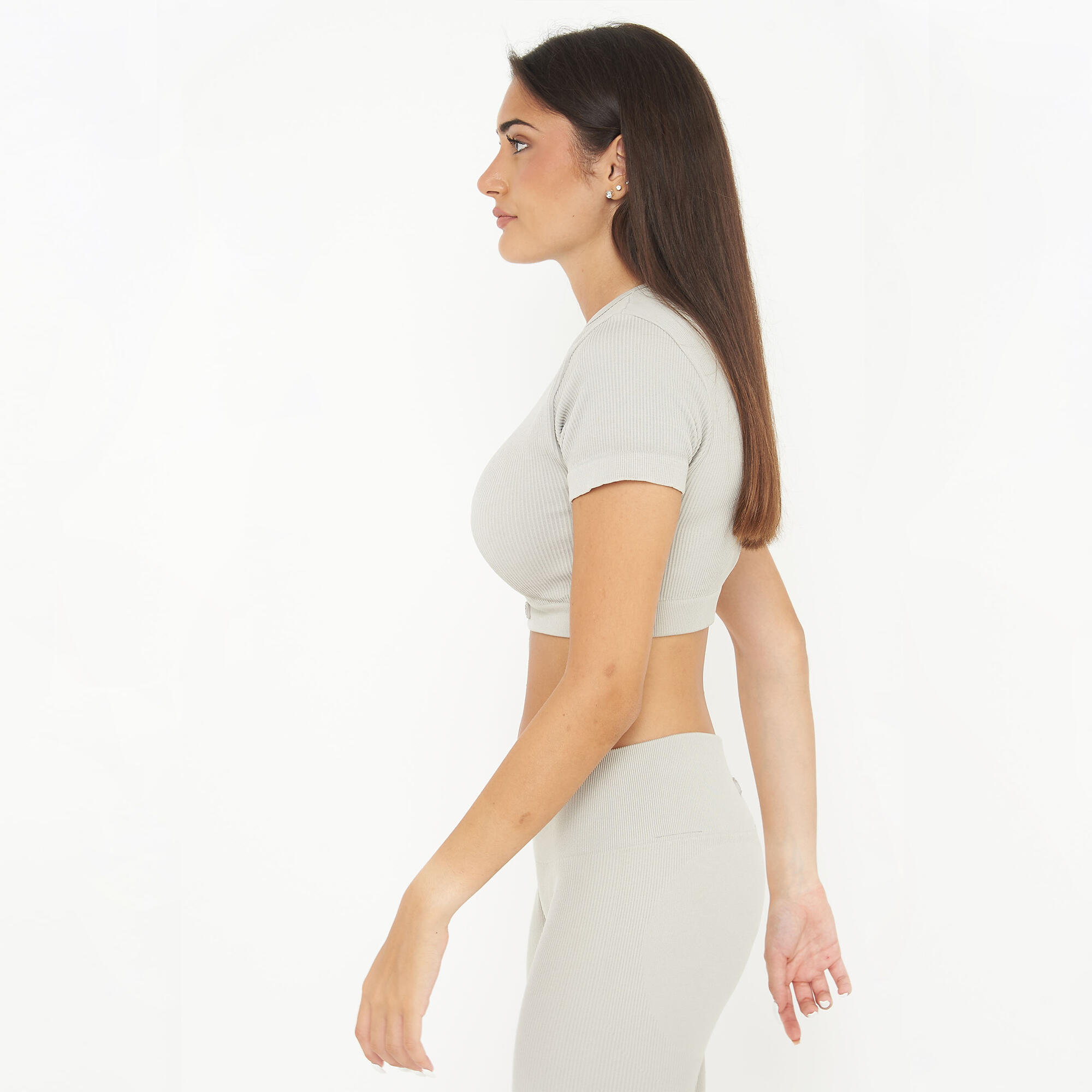 Crop top d'entraînement WAY manches courtes 5/6