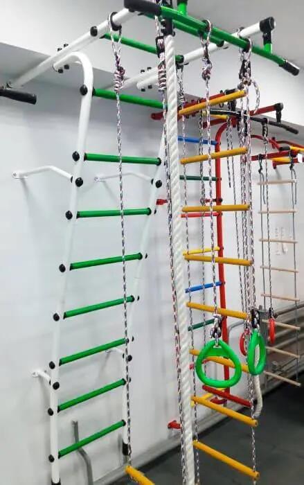 Scară de gimnastică Gamma Pastel alb-gri 3/4
